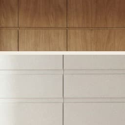 Cream and light oak