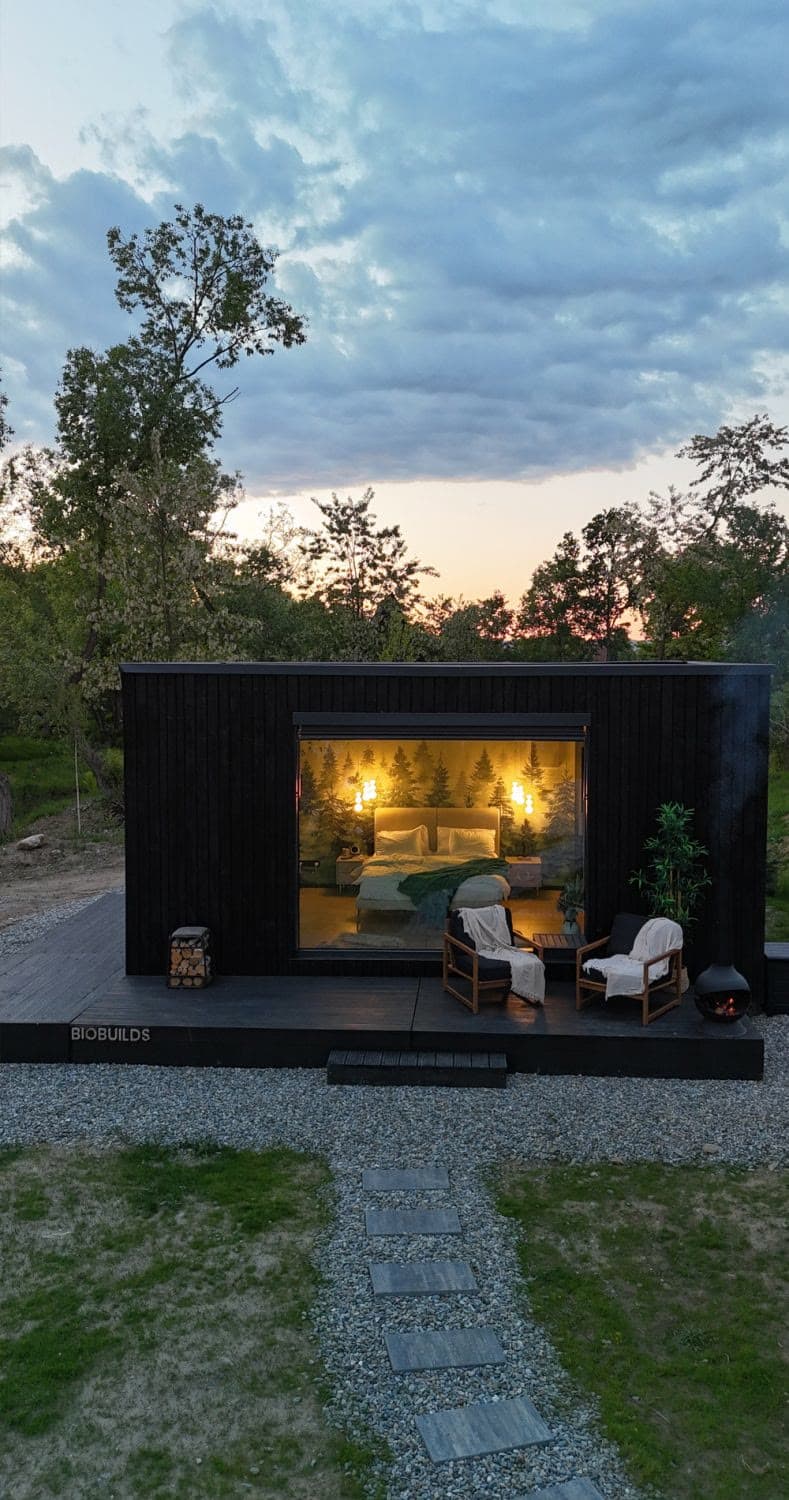 Foto des 24 m² großen BIOBUILDS-Hauses im Porumbacu Garden 1