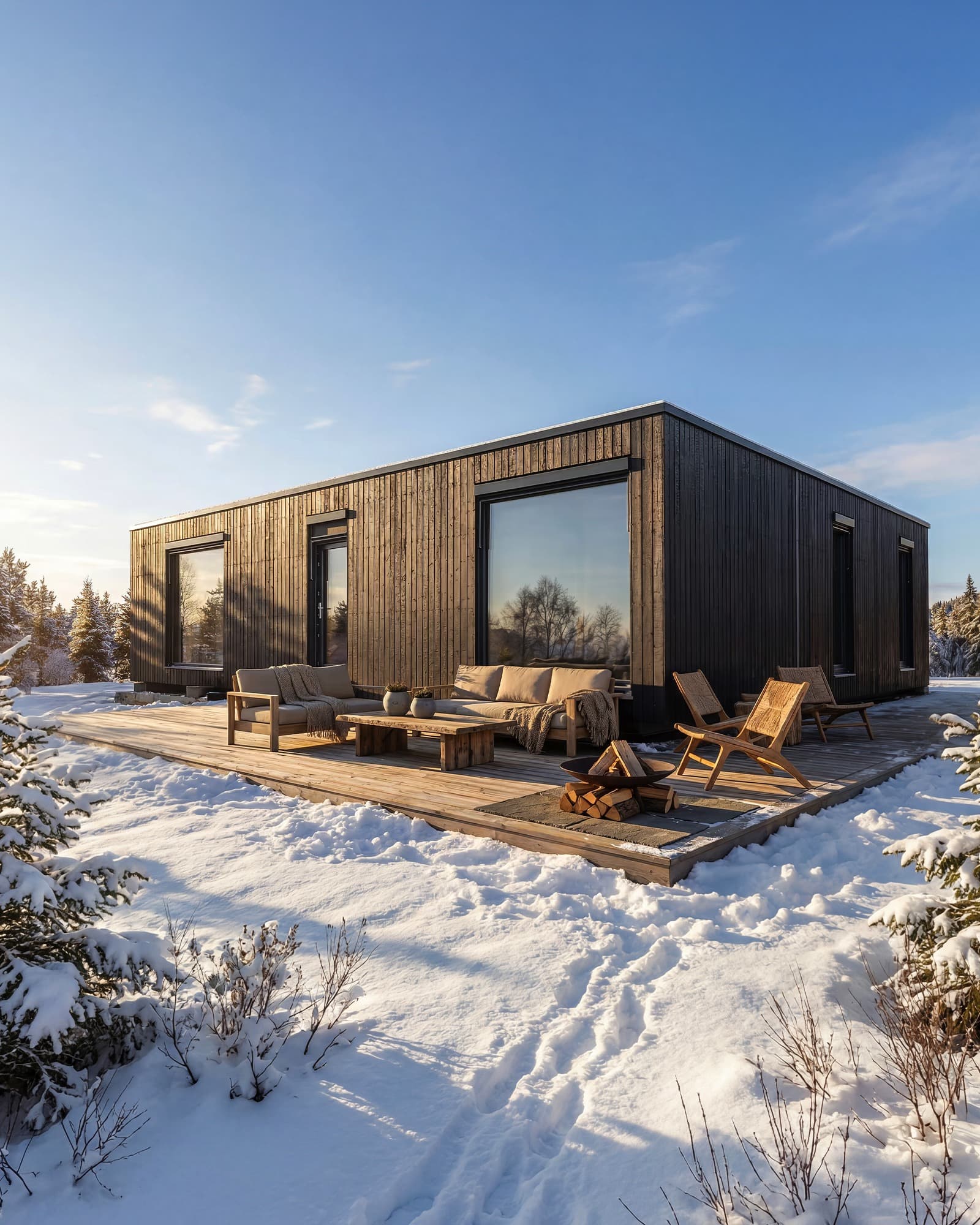 Fertiges modulares Passivhaus von BIOBUILDS