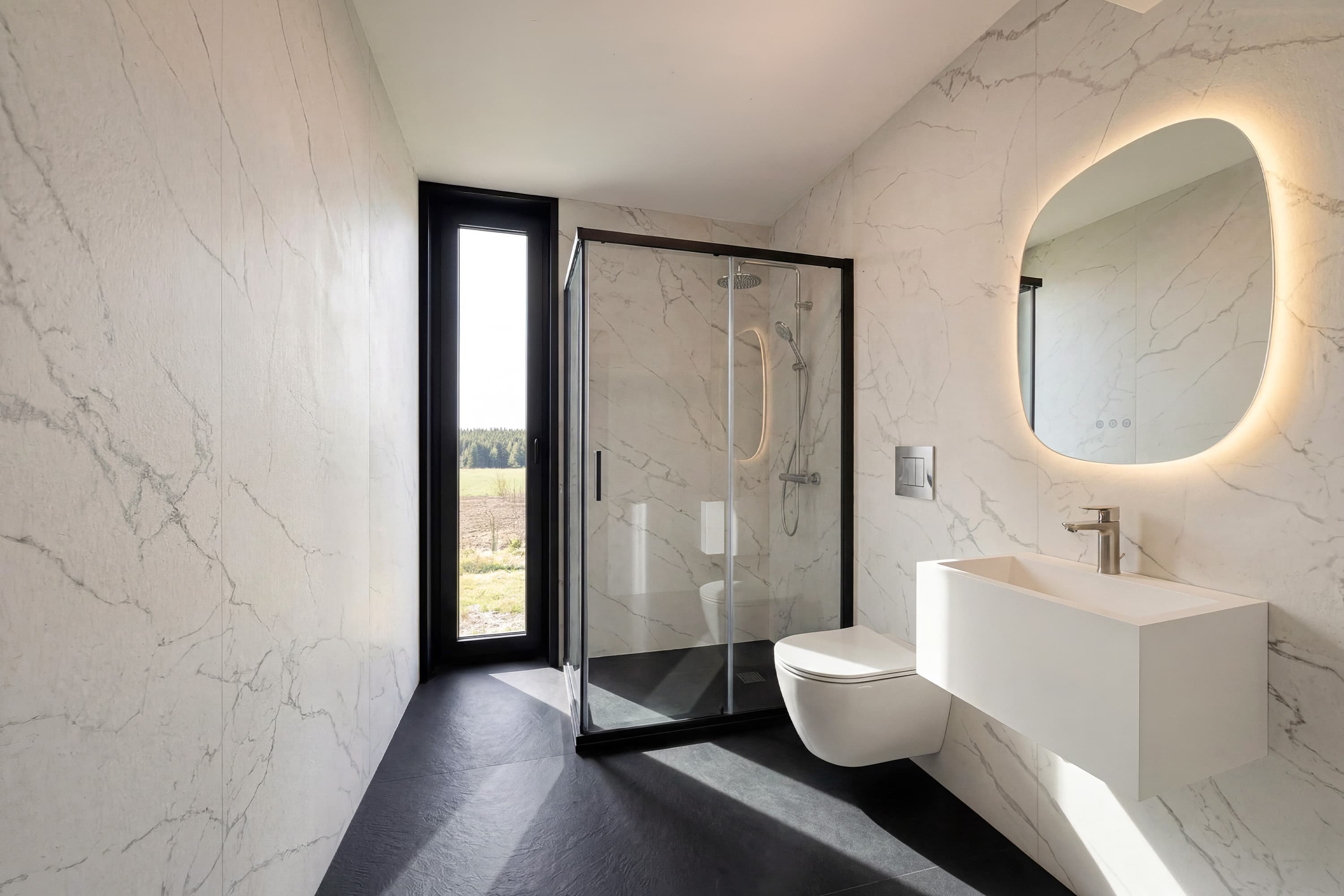 Black and white. Modern and cozy.