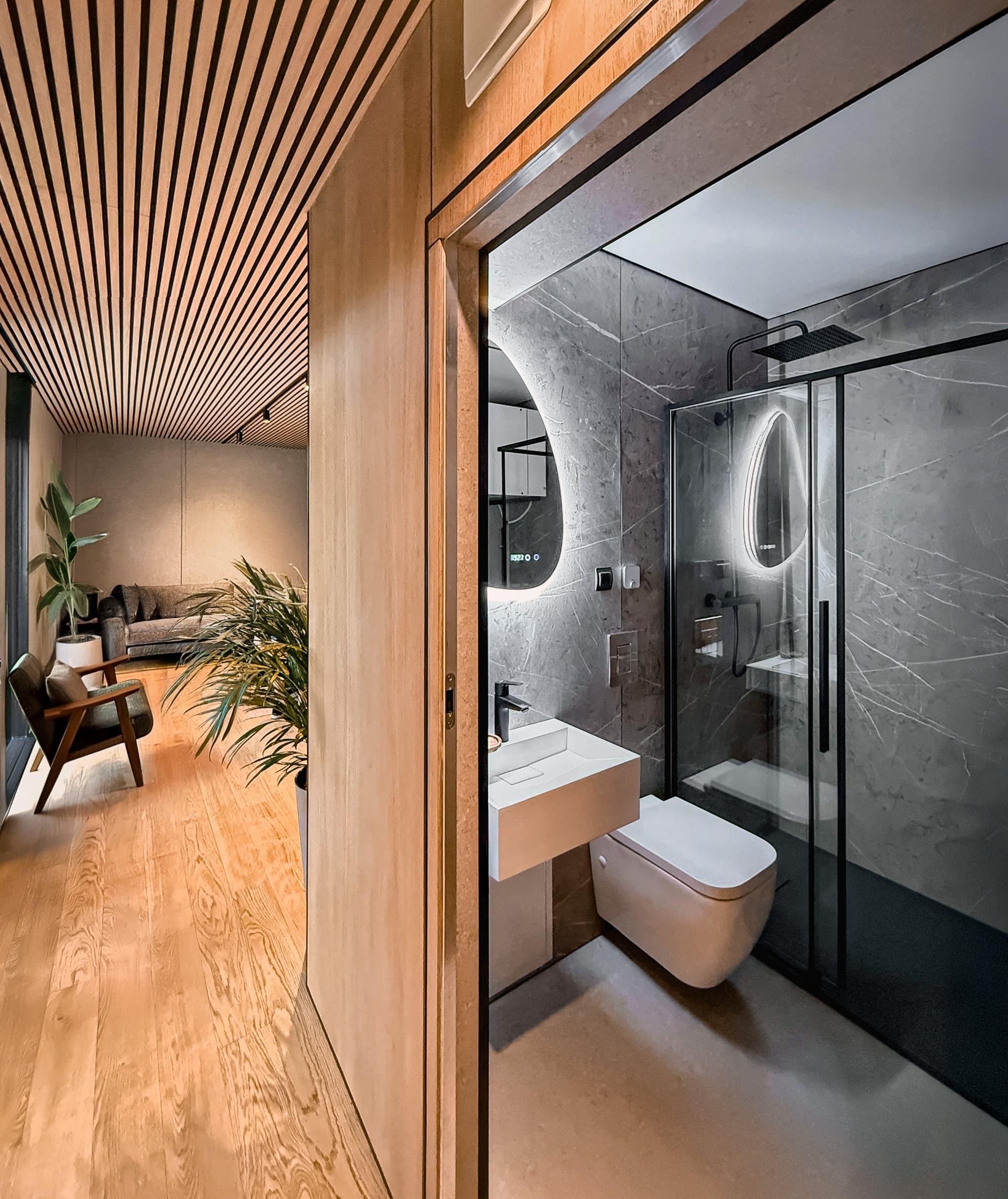 48m² Wohnzimmer auf einer Messe