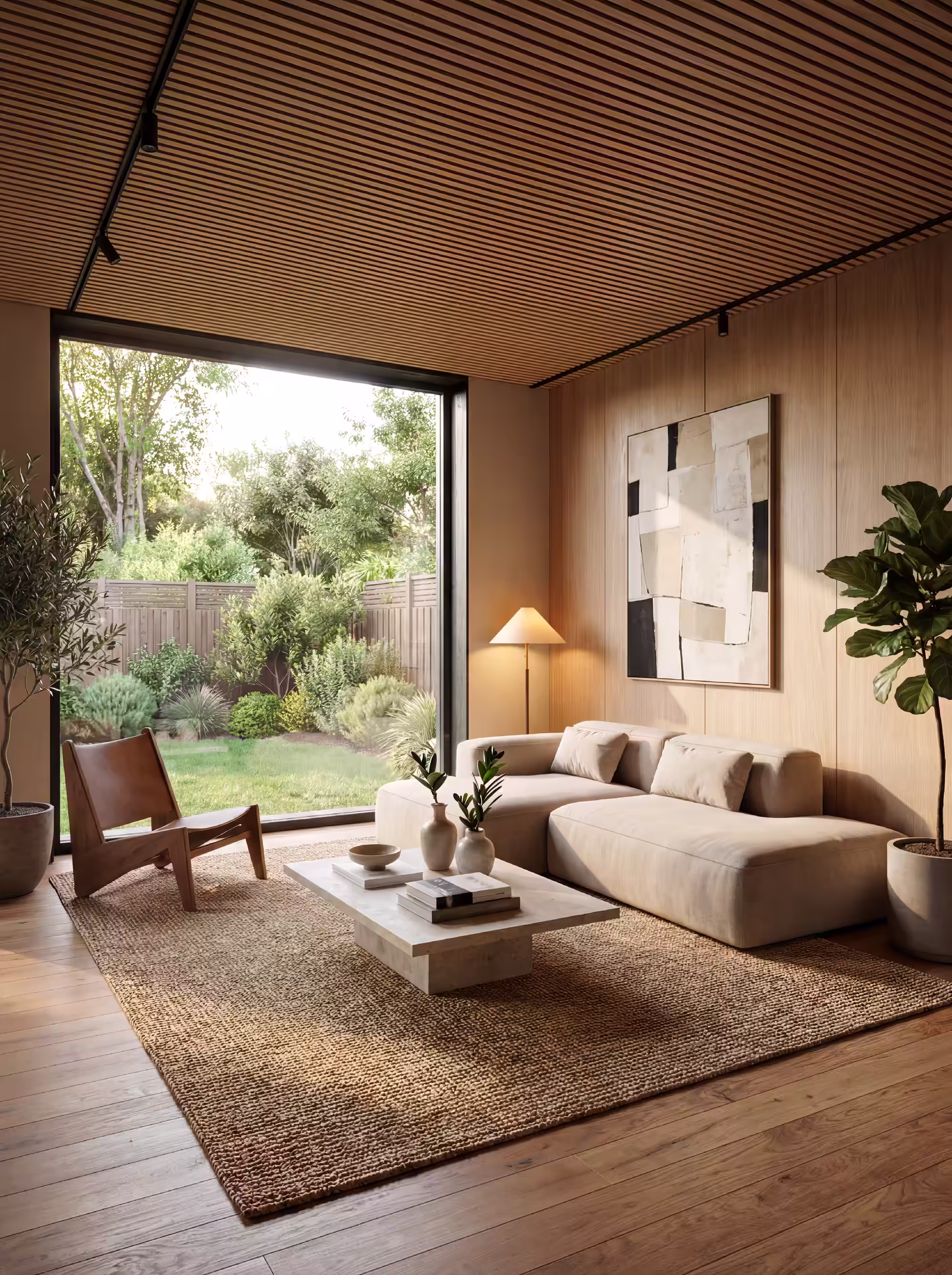 142m2 Suburban garden view