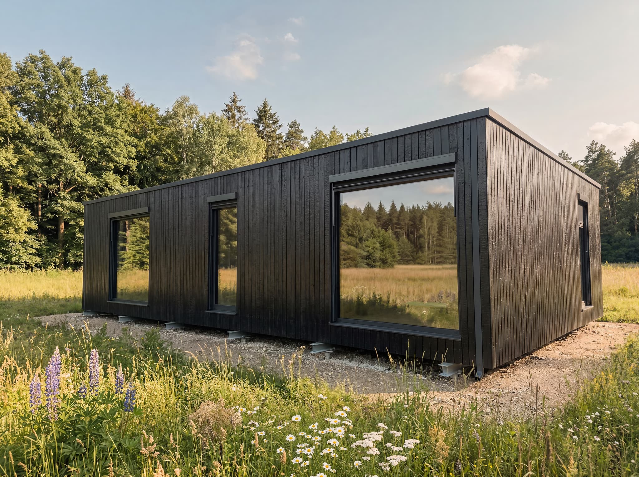 Modular is carbon negative.