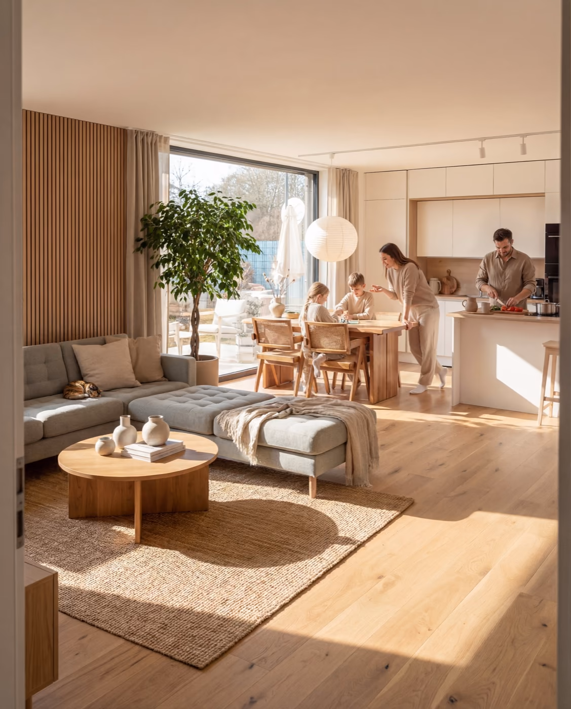 Family living in BIOBUILDS home