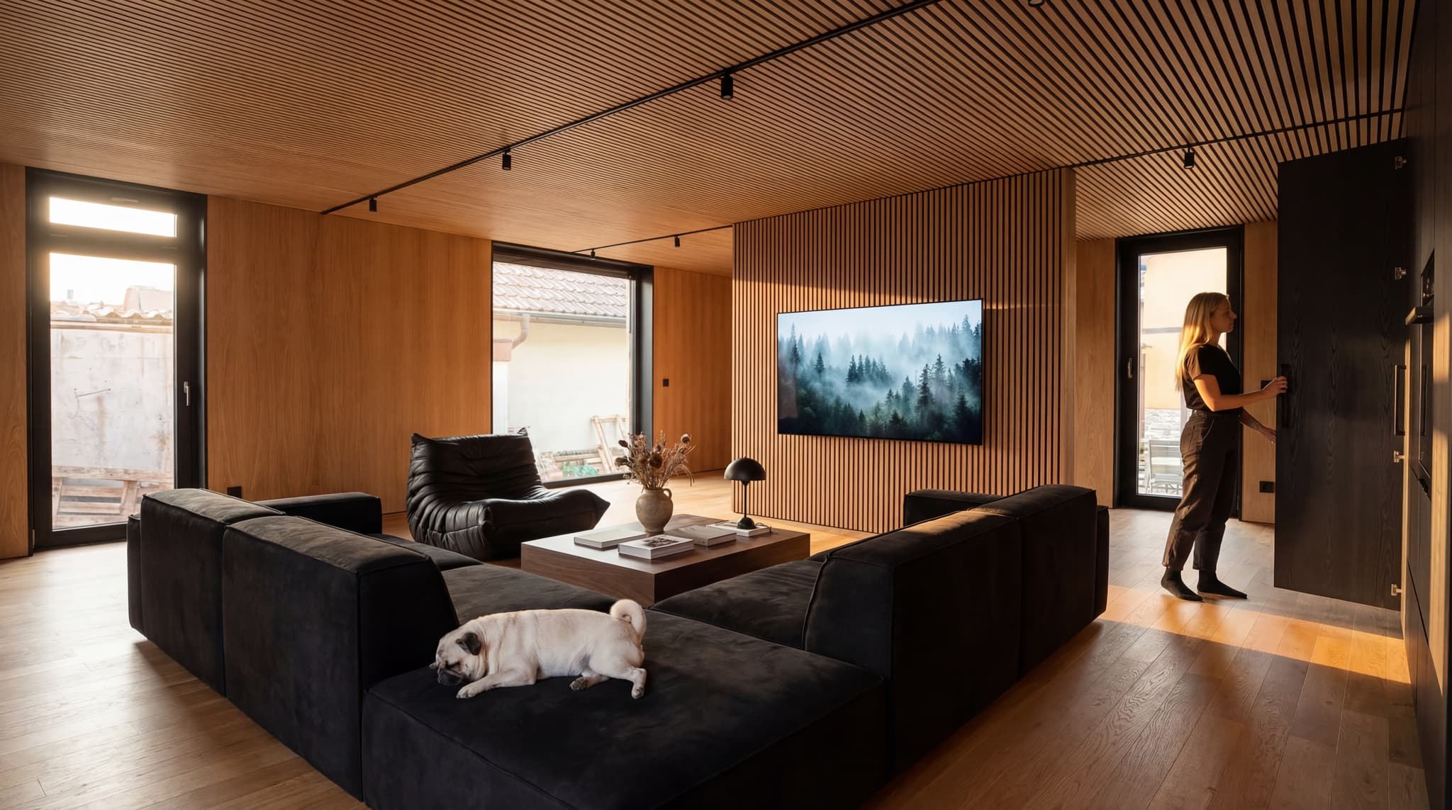 142m2 Living Room Minimalist