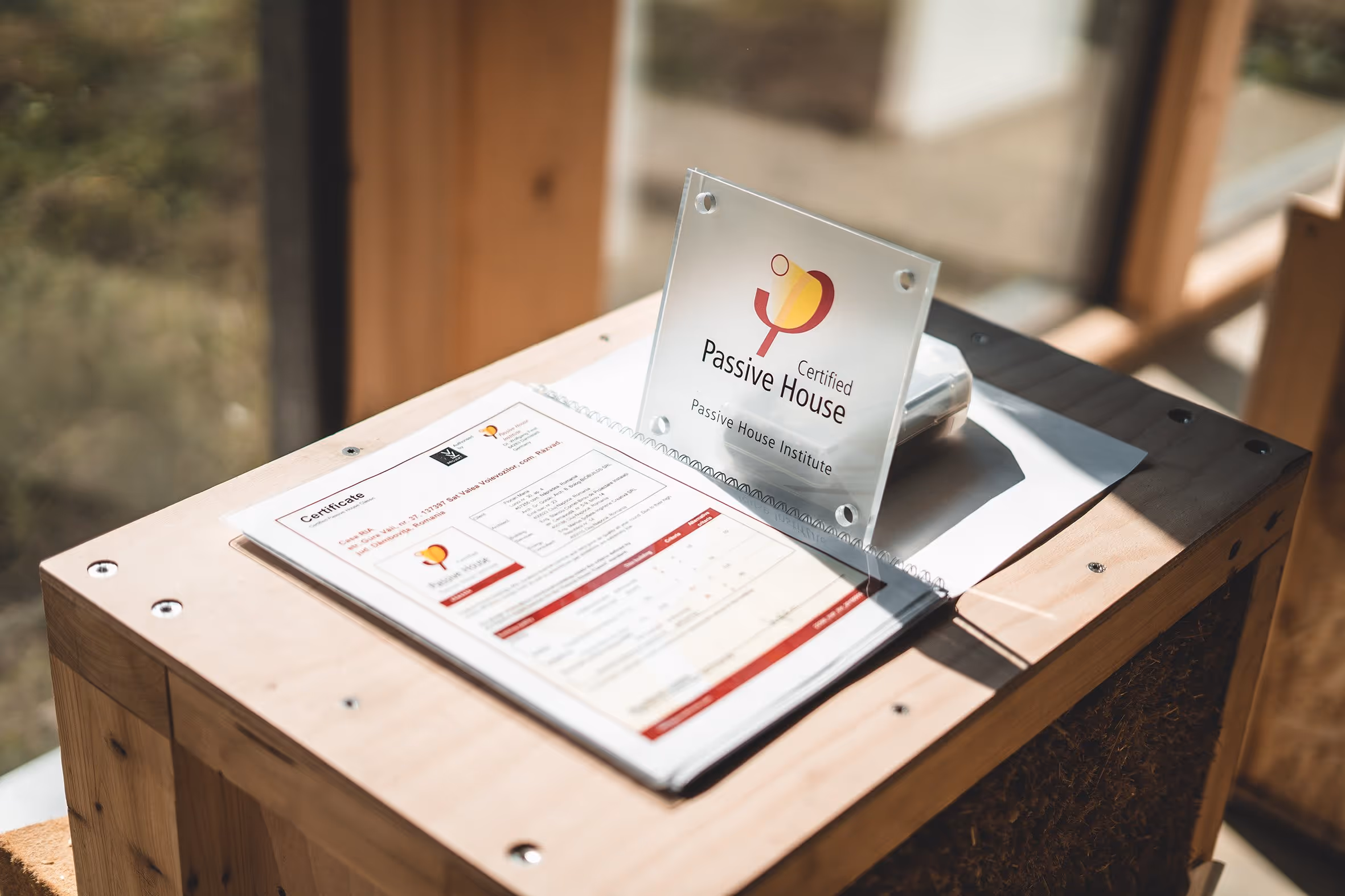 Official Passivhaus certificate for BIOBUILDS modular homes